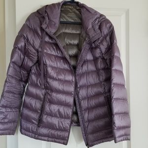 Down puffy coat w/hood